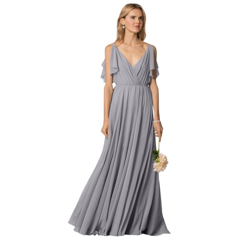 Jenny Yoo Mineral Cassie Maxi Formal Dress Size 0